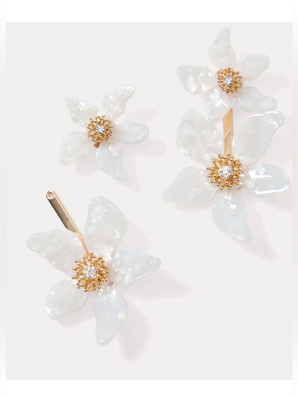 LILLY PULITZER PLUMES IN BLOOM CONVERTIBLE EARRINGS IN COCONUT - Picture 4 of 6